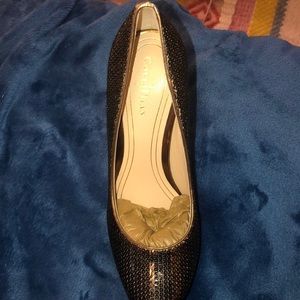 Chelsea pumps, Brown sequence with gold Accents